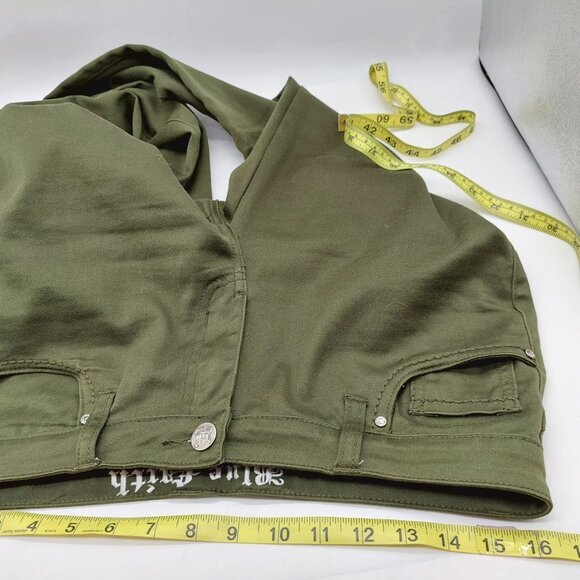 Blue Faith Women Jeans Size 10 Green - Picture 5 of 10